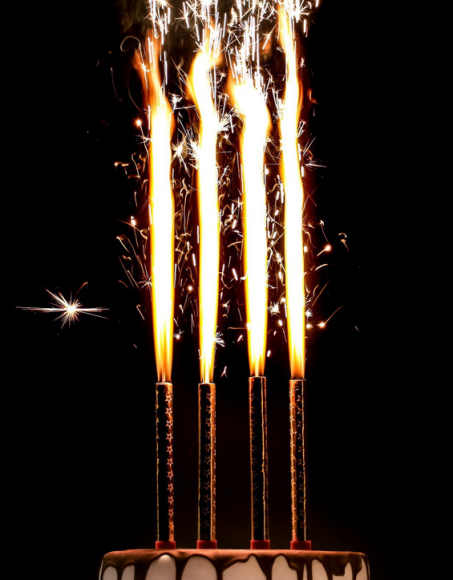 Свеча Фонтаны 17,5см*4шт Арт-1553640 Набор