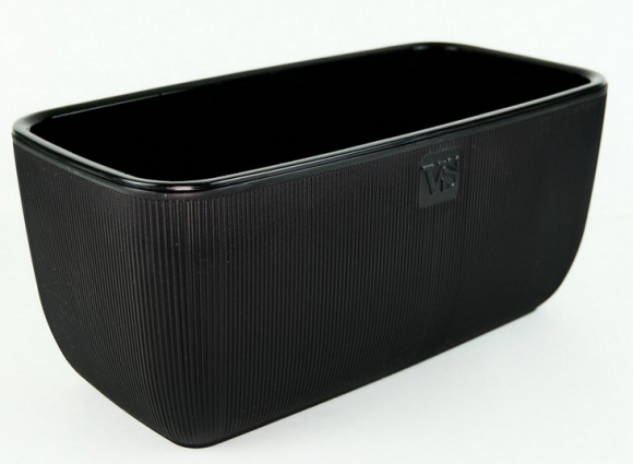 Балконный ящик Фабио 9,5лит Чёрный (с дренажной системой)