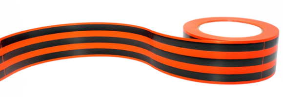 Лента Георгиевская простая 5см*50м Лента Георгиевская простая 5см*50м