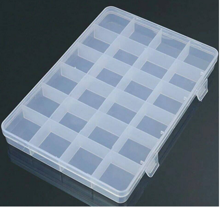 Контейнер с отделами для хранения мелочей Большой 19см*13см