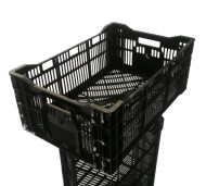 Ящик пластиковый Чёрный 60*40*23см (СКЛАД)