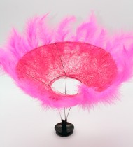 Каркас для букета 25см СИЗАЛЬ ПЕРЬЯ Розовый