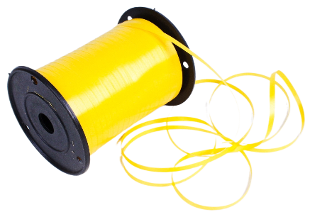 Лента Простая 0,5см*500ярд Жёлтая