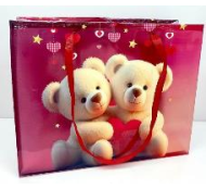 Сумочка пакет пластик 270*210*110мм Love Bear №3 Арт-8097