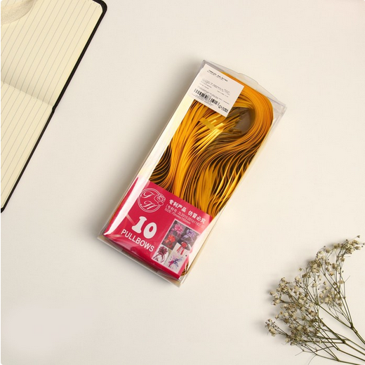 Бант Шар 7см Жёлтый-Серебро Арт-7986191