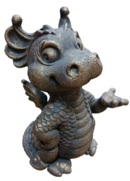 Фигурка Дракончик Шика бронза Арт-Ф266с 48см