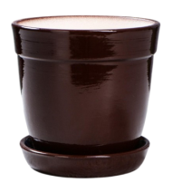 Кашпо Глория Глянец Шоколад Арт-5239957 (D-14см/1л)