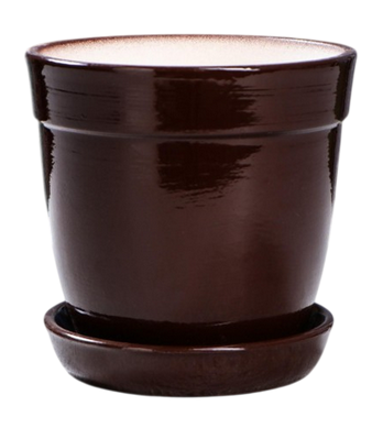 Кашпо Глория Глянец Шоколад Арт-5239957 (D-14см/1л)