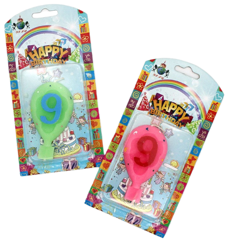 Свеча Цифра 9 Шарик 166758