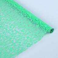 Пленка прозрачная с рисунком Роуз Мятная 70см/200гр