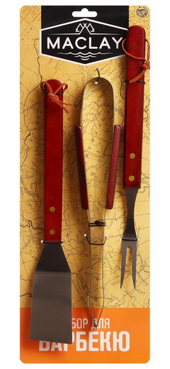 Набор для барбекю 3 предмета Maclay Арт-134213