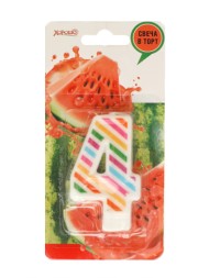 Свеча Цифра 4 арт-635619