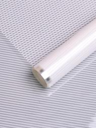 Пленка прозрачная с рисунком Плиссе Белая 70см/8м