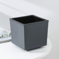 Горшок Стиль 3лит Графит (с дренажной системой)