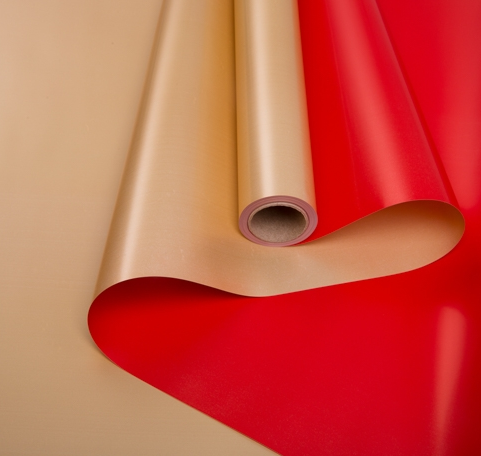 Пленка матовая двухсторонняя Золото/Красная 60см/10м Пленка матовая двухсторонняя Золото/Красная 60см/10м