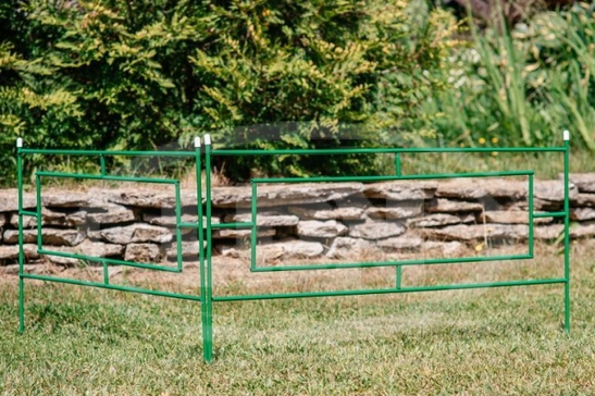 Заборчик металлический Газонный 5м (5секций) высота 55см