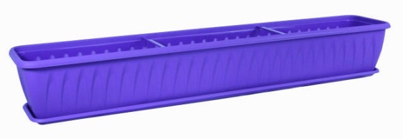 Балконный ящик Алиция 1000мм Фиолетовый с поддоном М-3218 (М-пл)
