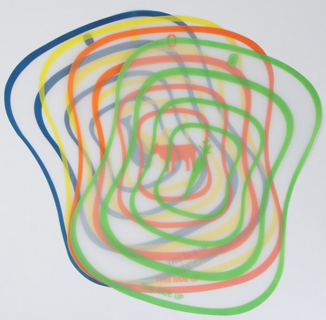 Набор досок разделочных гибких Доляна Ассорти 400*300мм 4шт Арт-2354102