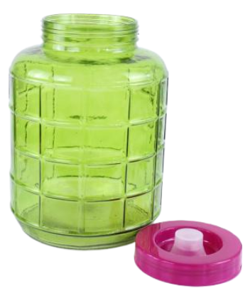 Банка стекло Бутыль с гидрозатвором 26лит Зелёный (1уп/2шт)