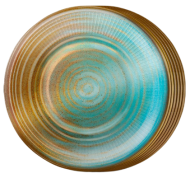 Тарелка бумажная Голубая керамика D-23см*6шт Арт-30000869