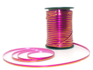 Лента Золот полос 0,5см*250ярд Вишнёвая А-0531