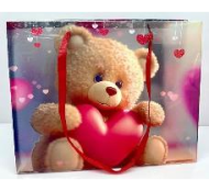 Сумочка пакет пластик 270*210*110мм Love Bear №2 Арт-8073