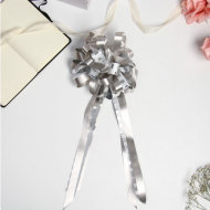 Бант Шар 7см Серебро Арт-7986192