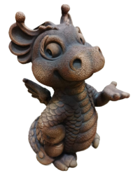 Фигурка Дракончик Шика коричневый Арт-Ф266 48см