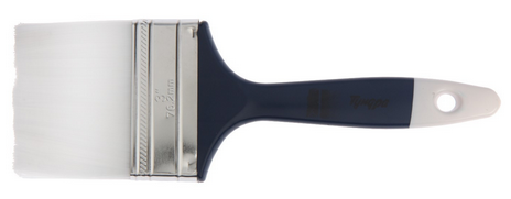 Кисть плоская пластиковая ручка 75мм ТУНДРА