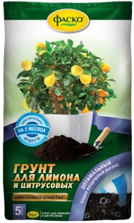 Грунт Лимон и Цитрусов 5лит (1уп/5шт) Цветочное счастье ФАСКО