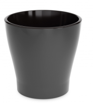 Горшок Лея 2,2лит Графитовый (с дренажной системой)