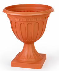 Горшок вазон на высокой ножке Олимпия 18лит Коричневый М-9071