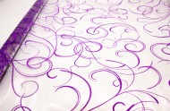 Пленка прозрачная с рисунком Серпантин Авис Сиреневая 70см/200гр