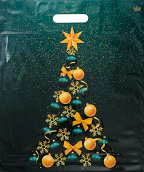 Сумочка пакет п/э 380*450мм Стиль нового года Арт-607132