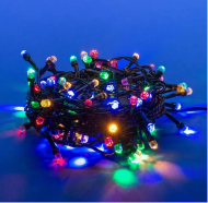 Электрогирлянда 5,5м 100 ламп Цветные Арт-1112