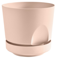 Горшок Тренд 0,8лит Пудровый Арт-4104 с прикорневым поливом
