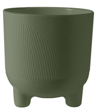 Горшок на ножках Фита 1,45лит Нефрит D-13см (с дренажной системой) Горшок на ножках Фита 1,45лит Нефрит D-13см (с дренажной системой)
