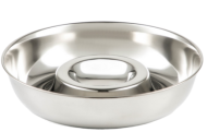 Миска из нержавеющей стали Доляна для чипсов и соуса Арт-6249720 D-28,5см