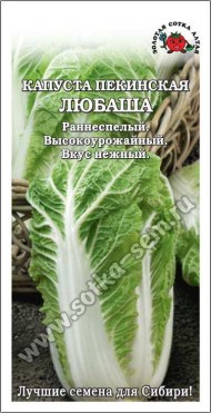 Капуста пекинская Любаша ЦВ/П (СОТКА) 0,3гр раннеспелый Капуста пекинская Любаша ЦВ/П (СОТКА) 0,3гр раннеспелый