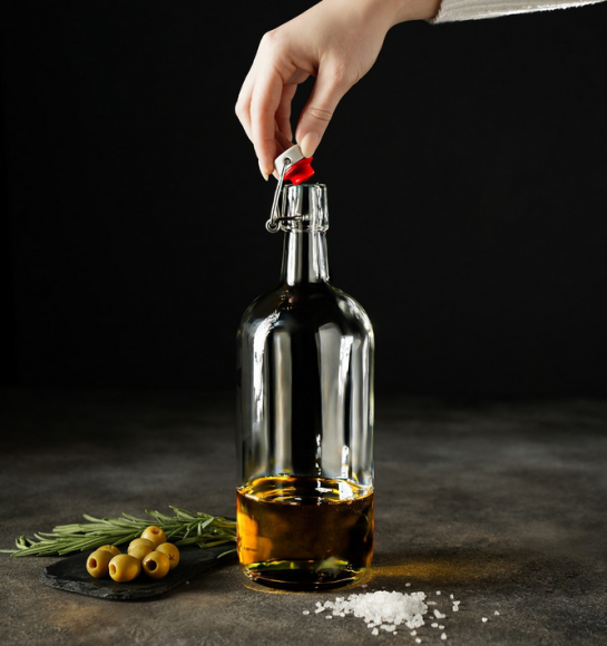 Бутылка стекло с бугельным замком 1лит Прозрачная (1уп/12шт) Зал УПАКОВКА