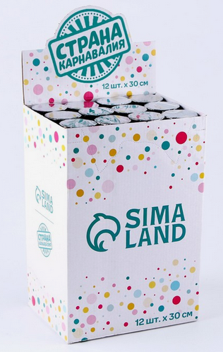 Пневмохлопушка 30см Гендер-пати Boy or Girl Голубая Арт-9455536