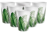 Стакан бумажный Тропический шарм 250мл*6шт Арт-30000860