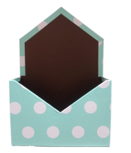 Коробка Конверт Горох Мятный L7см W20см H13,5см