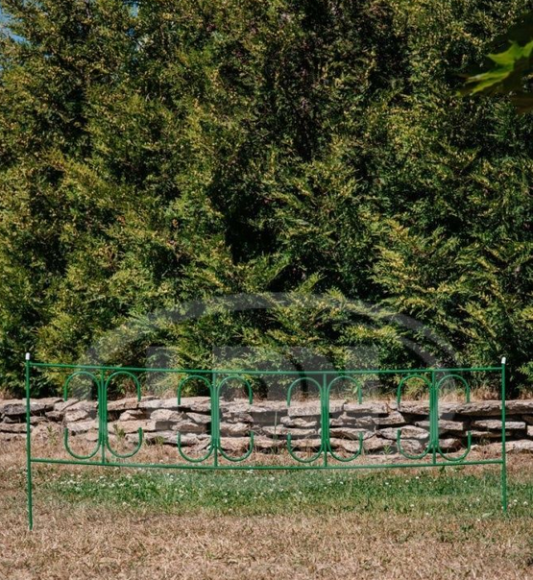 Заборчик металлический Ажурный 8,1м (5секций) высота 60см