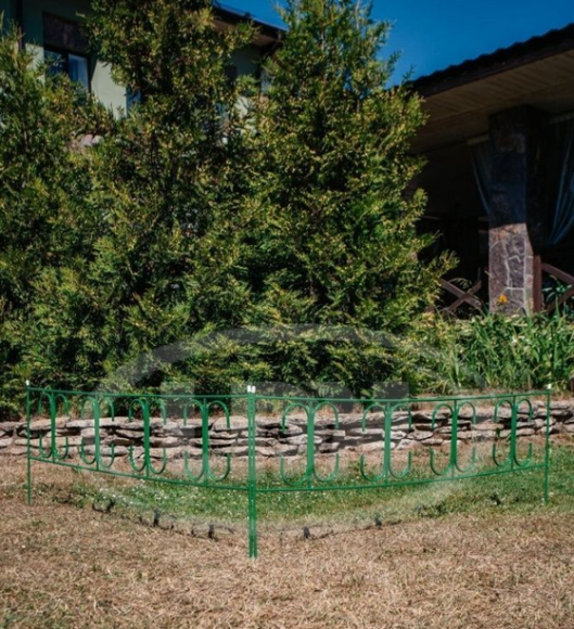 Заборчик металлический Ажурный 8,1м (5секций) высота 60см