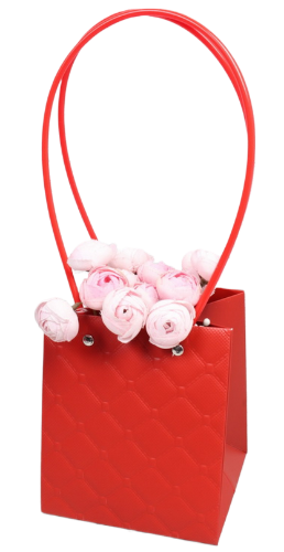 Сумочка для горшечных цветов 128*125мм Ромбы Красная Сумочка для горшечных цветов 128*125мм Ромбы Красная