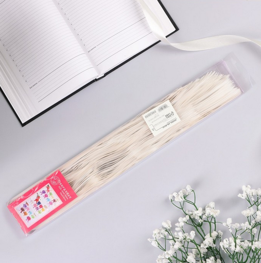 Бант Шар 1,8см Тонкие полосы Белый Арт-2859581