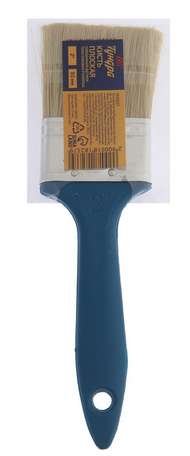 Кисть плоская пластиковая ручка 50мм ТУНДРА Кисть плоская пластиковая ручка 50мм ТУНДРА