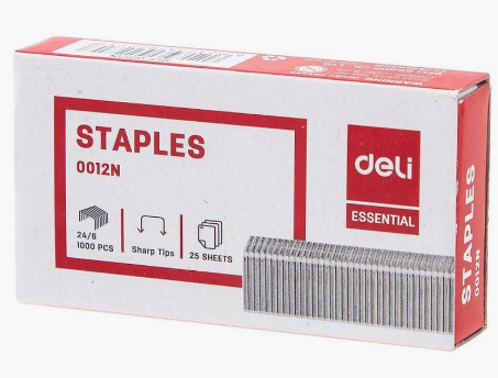Скобы для степлера DELI №-24 DL-0012-N