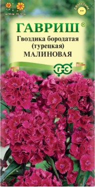 Цветы Гвоздика турецкая Малиновая ЦВ/П (ГАВРИШ) 0,1гр двулетник 50-60см